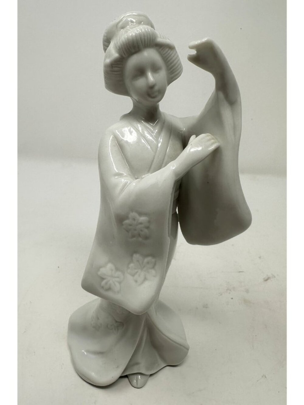 Vintage HOMCO Porcelain Blanc Du Chine Geisha Asian Figurines Set of 2 #1443 - Picture 7 of 9